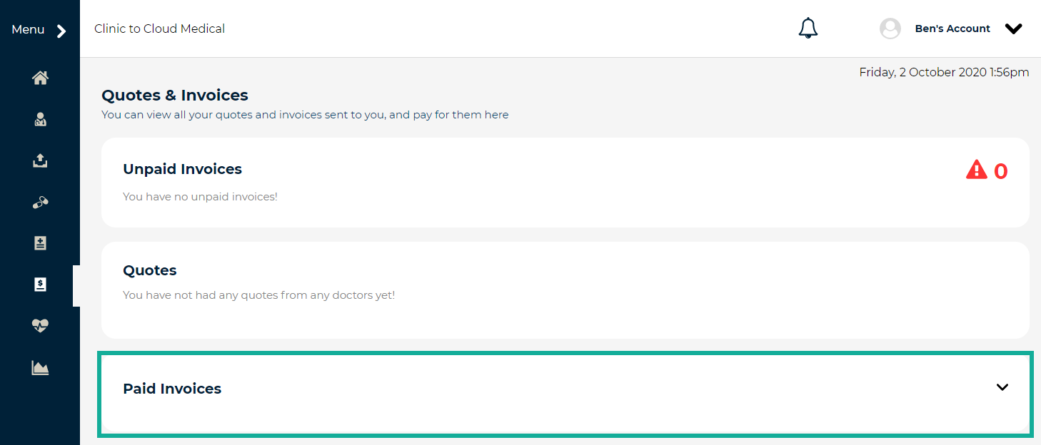3. paid invoices pre