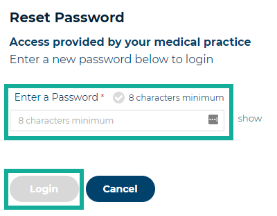 4. set password
